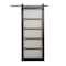 Renin 36 in x 84 in Frosted Glass 5 Lite Design Barn Door with Hardware Kit BD062W01IA5TGE36084 - alternate 1